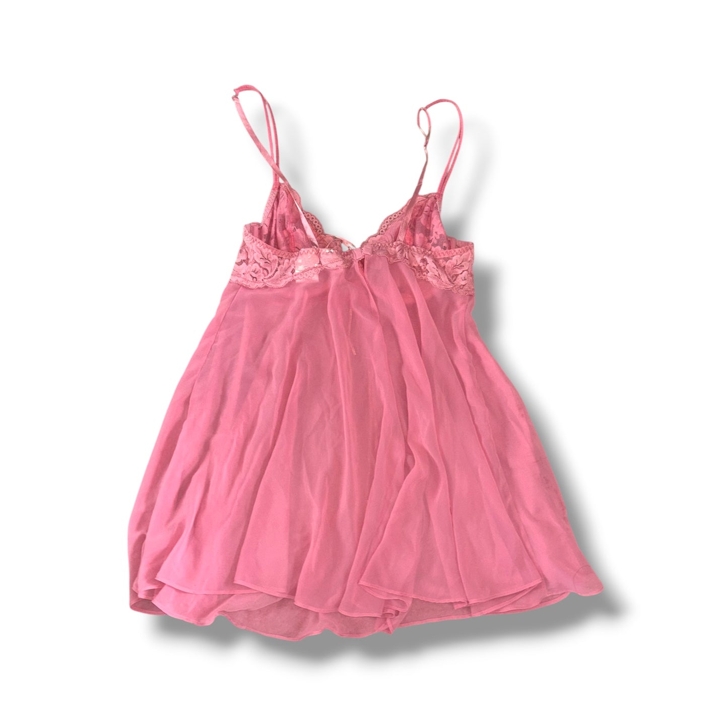 Sophia by Delicates Pink Lace Babydoll Dress