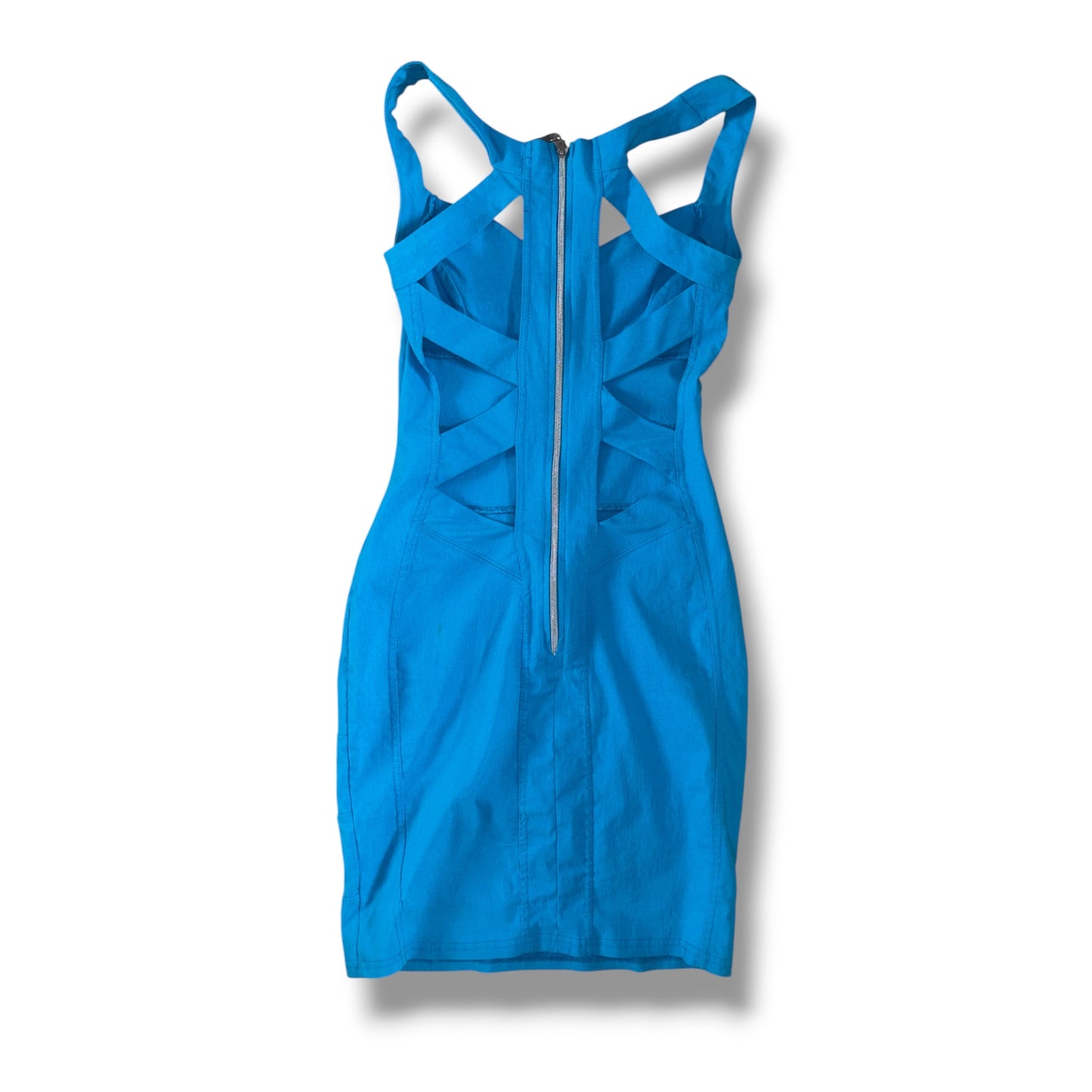 Jane Norman Blue Bandage Minidress